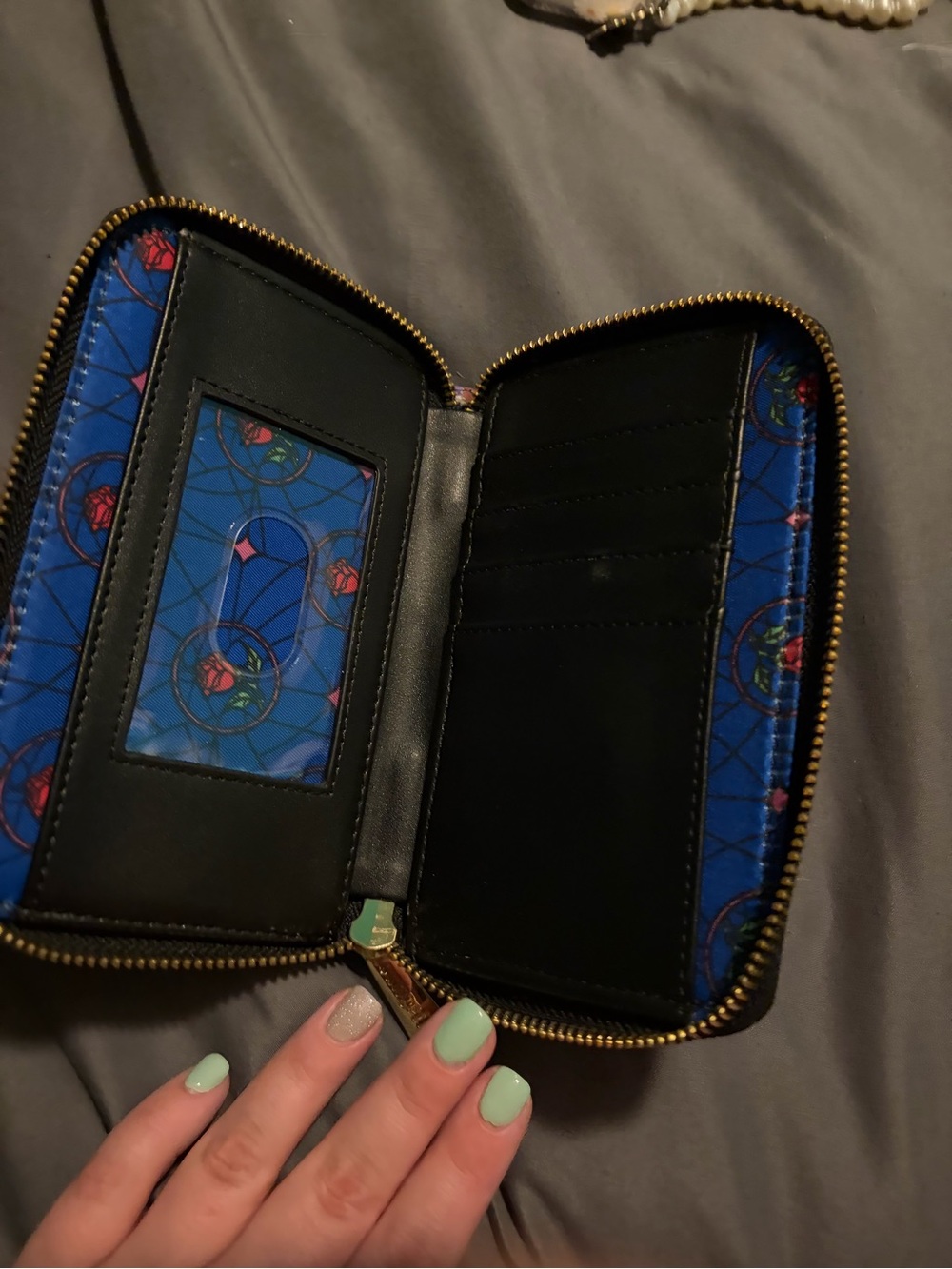 Disney Loungefly Beauty and the Beast Stained Glass Mini Backpack - Multicolor - Picture 10 of 12